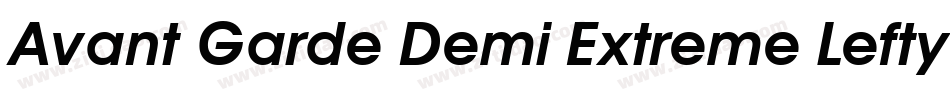 Avant Garde Demi Extreme Lefty字体转换